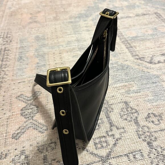 Vintage Coach Janice Legacy Bag 9950 Black Leather Crossbody Shoulder Bag - Picture 14 of 16